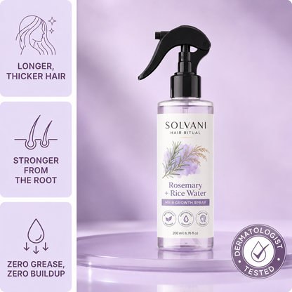 Rosemary + Rice Water Hair Growth Spray